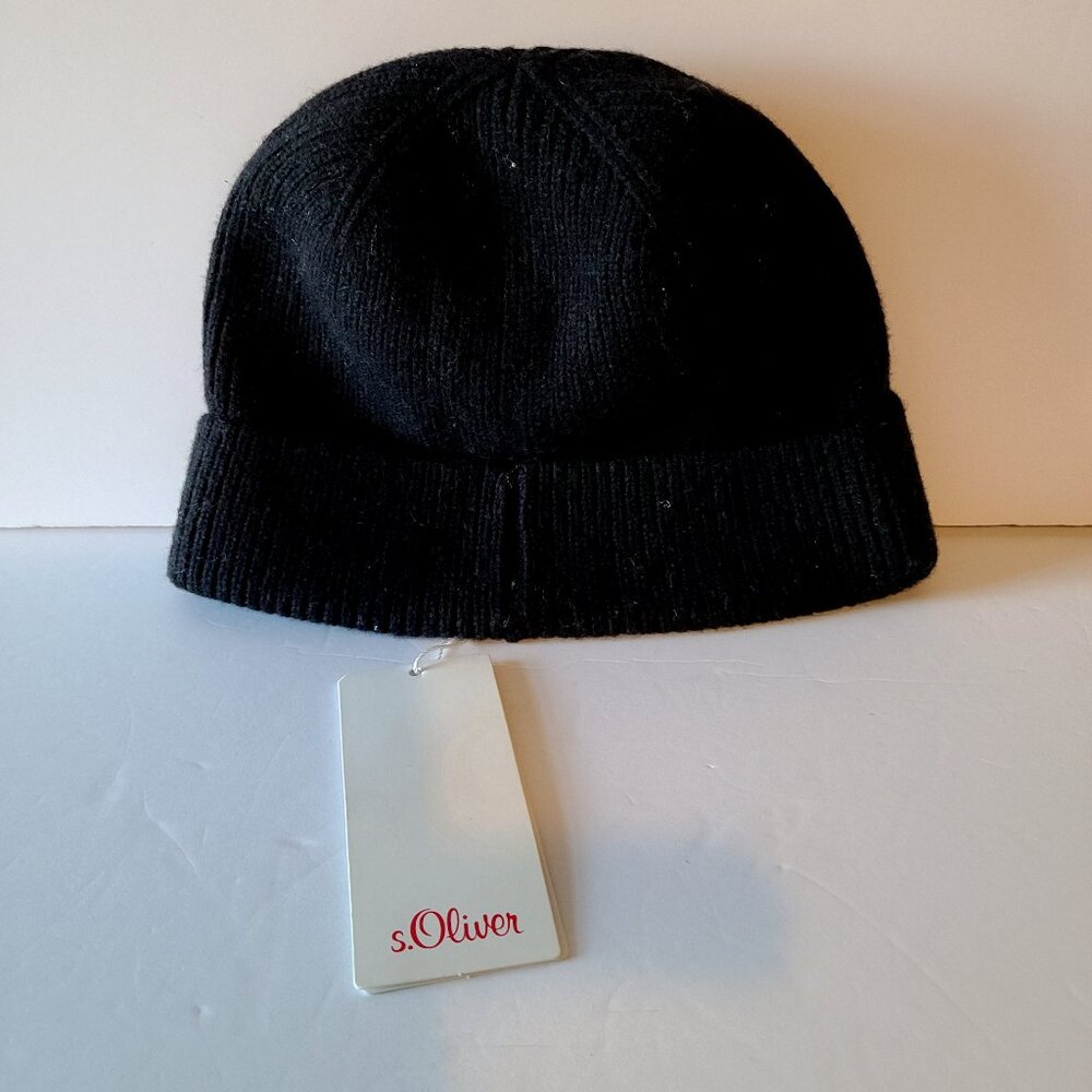 S. OLIVER KNIT CAP BLACK   ONE SIZE